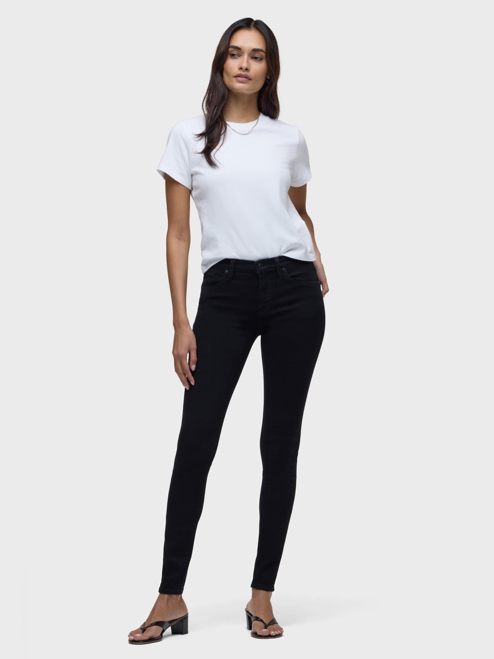 Hudson Nico blk Women Black super Skinny High-Rise Jeans size 28